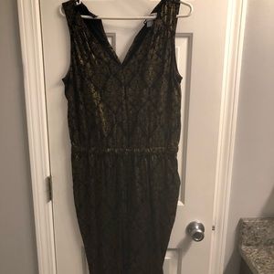 Black and gold jumpsuit